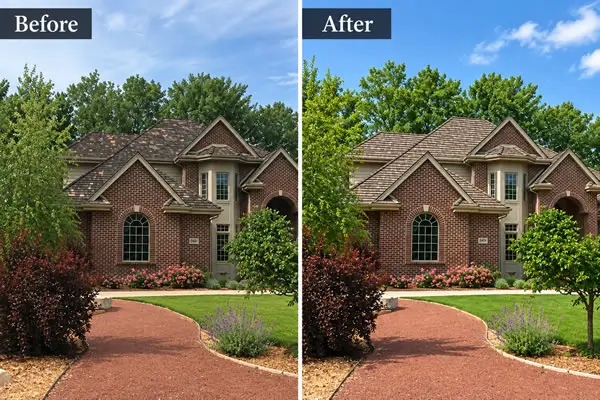 Before and After Cedar Roof Repair Before and After Cedar Roof Repair