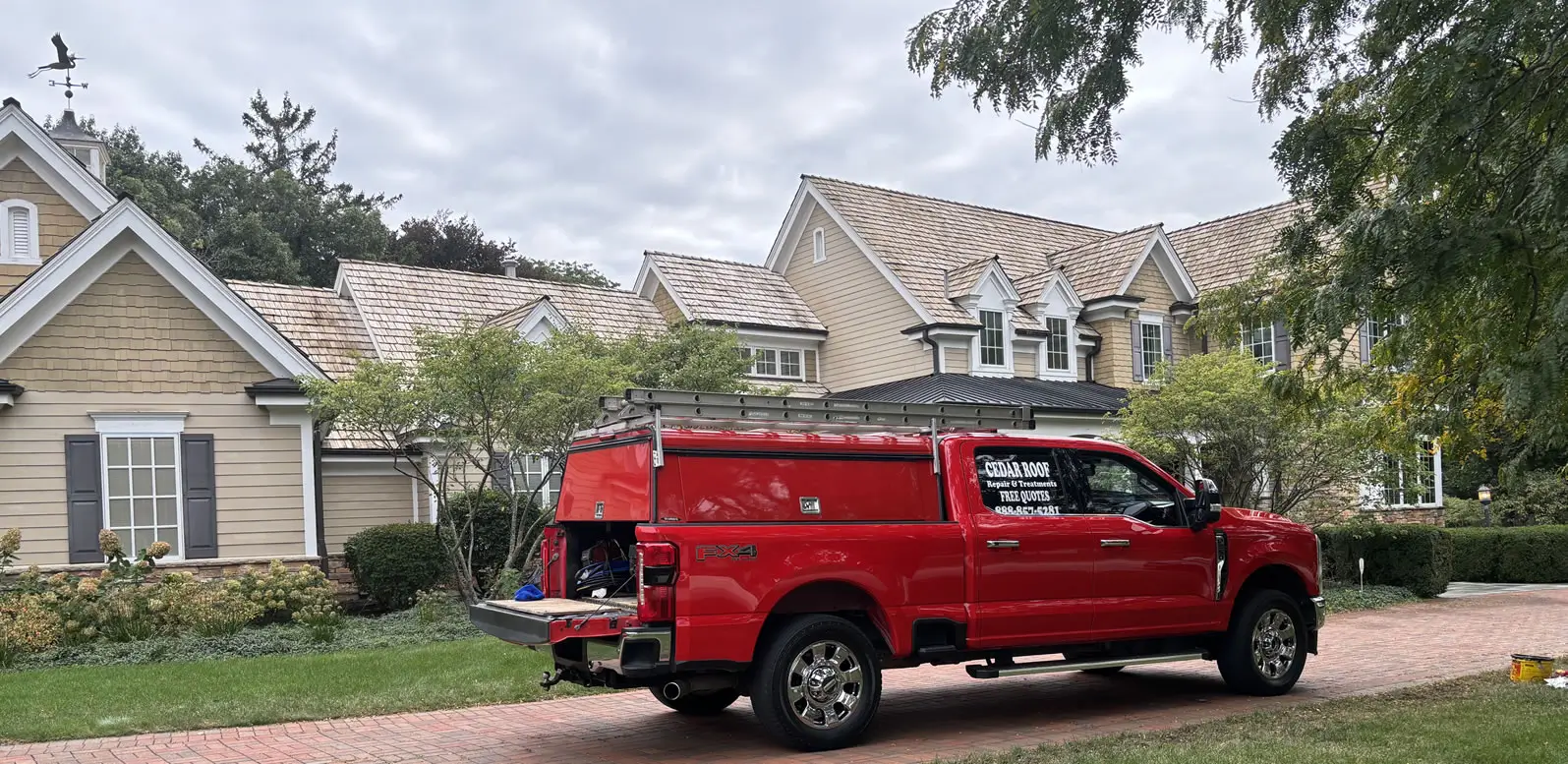 Cleaning a Cedar Roof